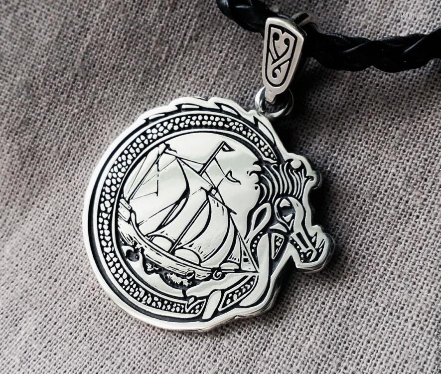 

Pendant Necklaces 10pcs Wholesale Viking Ship Necklace Norse - Long Boat Danish Jewelry -Scandinavian -Danes -Asgard