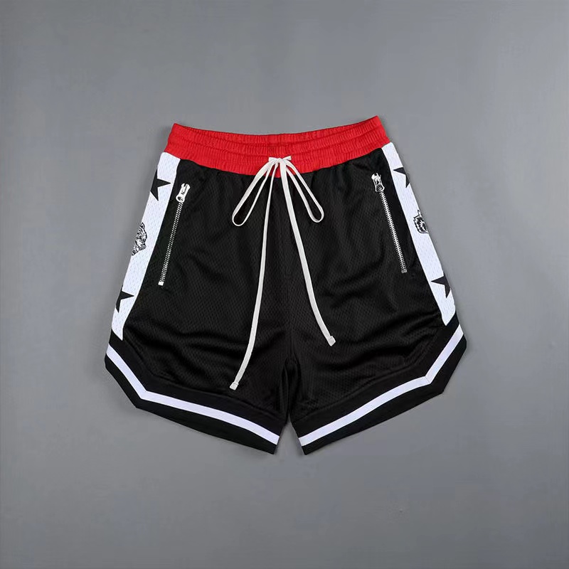 

Mens Shorts Basketball Training Quick Dry Gym Sports Pant Loose Euro American Fashion Street Wear Elastic Beach, Black