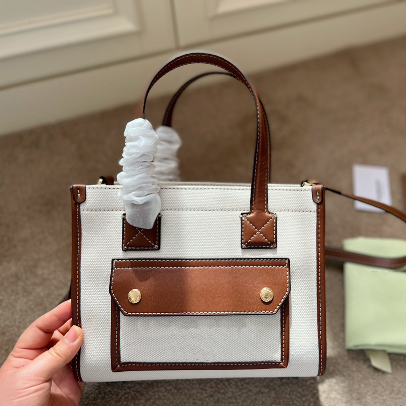 

Design Bag Vintage Bags Canvas Shoulder-bag Large Capacity Tote shopping Handbag Bookbag High Quality White Genuine Casual Tote-bags, Cream