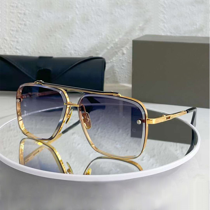 2022 Punk Mach Six Lunettes de soleil Gradient de style Femmes Men de mode Vintage Brand Design UV400 SUN VERVES OCULOS DE SOL