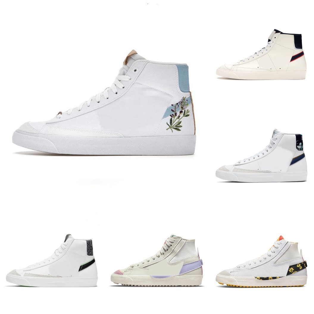 

2022 Blazer Mid 77 Vintage Jumbo Casual Shoes Mens Women Blazers OG Black White Red Indigo Pine Green White Indigo Punch Sail Gum Trainers Designer Platform Sneakers, Please contact us