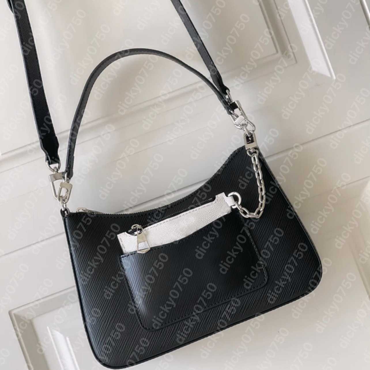 Dicky0750b Shoulder Bag Handbags Chain Clutch Crossbody Bags Lady Hobo Twin Set Classic Striped for Women Fashion Chains Purse Designer