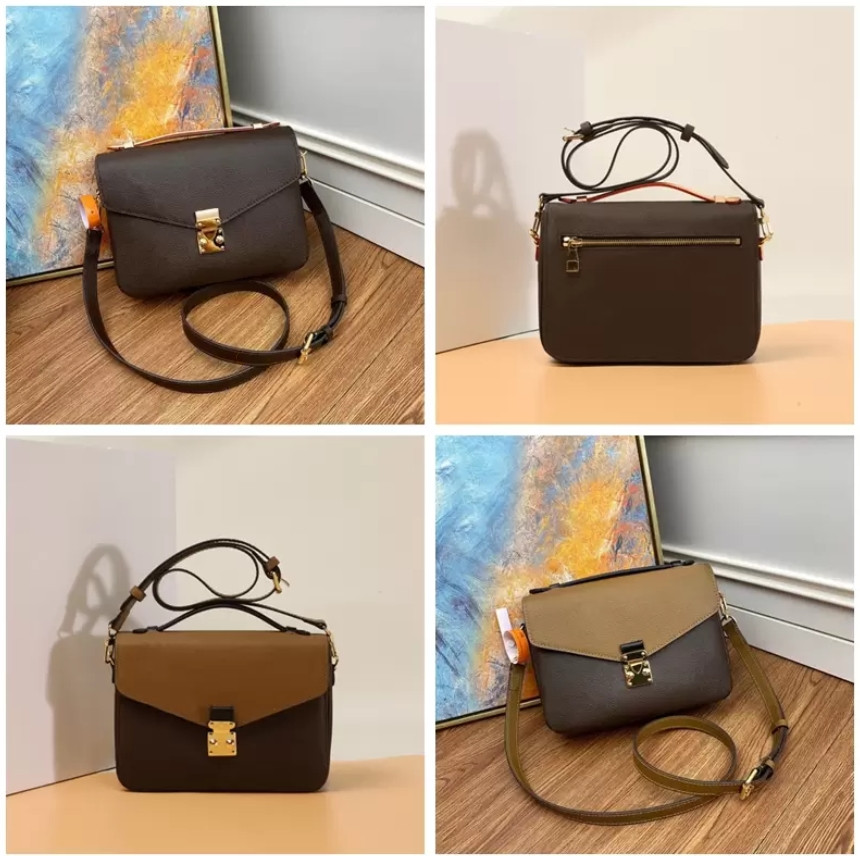 

Enough Stock Fashion Bags Top quality Brown Flower Print Cross Body Luxurys Designer Handbags Women Bags Ladies Shoulder Bag Female Tote handBag, Khaki embossed