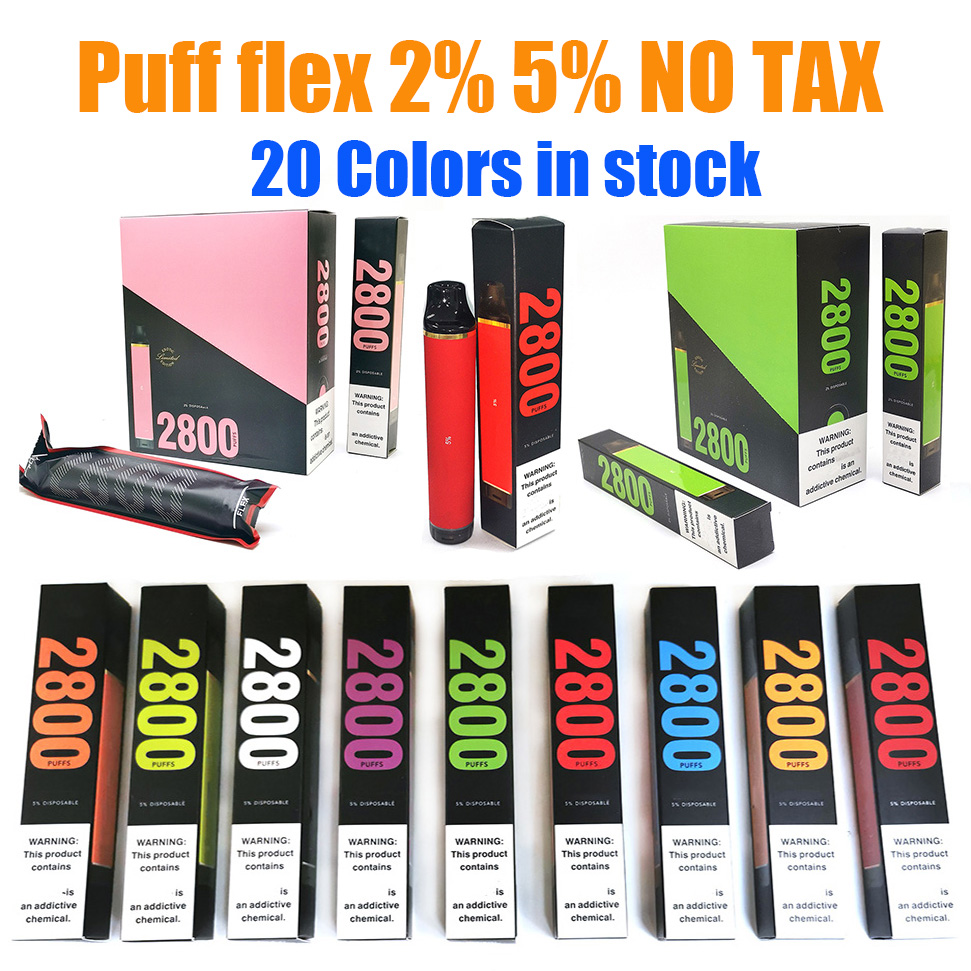 

Puff Flex 20mg 50mg Disposable E Cigarettes Puff 2800 Puff 800 Device Prefilled Cartridge VS Bang Esco Ultra 23 Colors in Stock Delivery Duty Paid