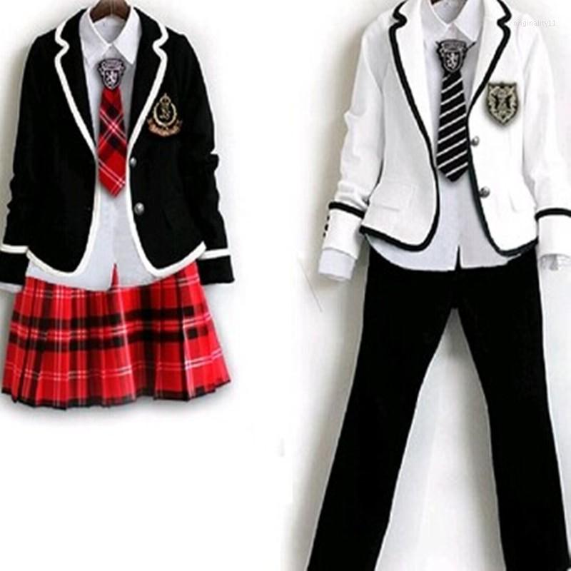 

Clothing Sets 2022 Fashion Boy/ Girl Costume Chorus Costumes Dance Performance Nursery School Uniforms College Set, Black