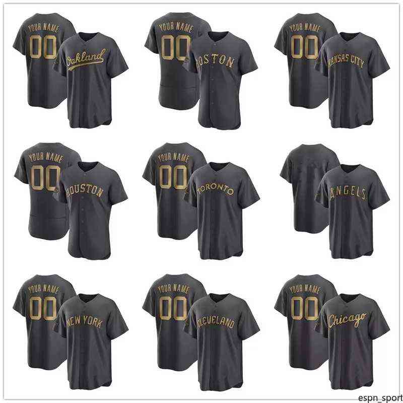

College Baseball Wears American League 2022 All-Star Game Jersey Mike Trout Yordan Alvarez Aaron Judge Julio Rodriguez Shohei Ohtani Jose Al, Mens cool base