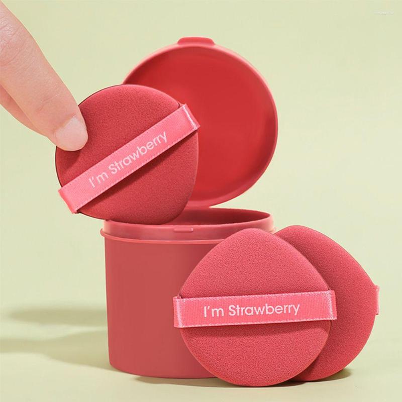 

Makeup Sponges 7Pcs Fashion Velvet Cosmetic Powder Puff Set Double Side Cute Strawberry Women Washable Soft Sponge