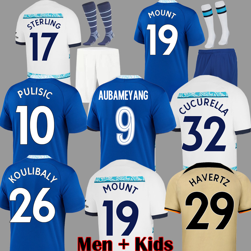 

22 23 CFC STERLING Soccer Jersey AUBA KOULIBALY PULISIC MOUNT jerseys HAVERTZ ZIYECH 2022 2023 CUCURELLA football shirt FOFANA kits KANTE maillot, Player version third