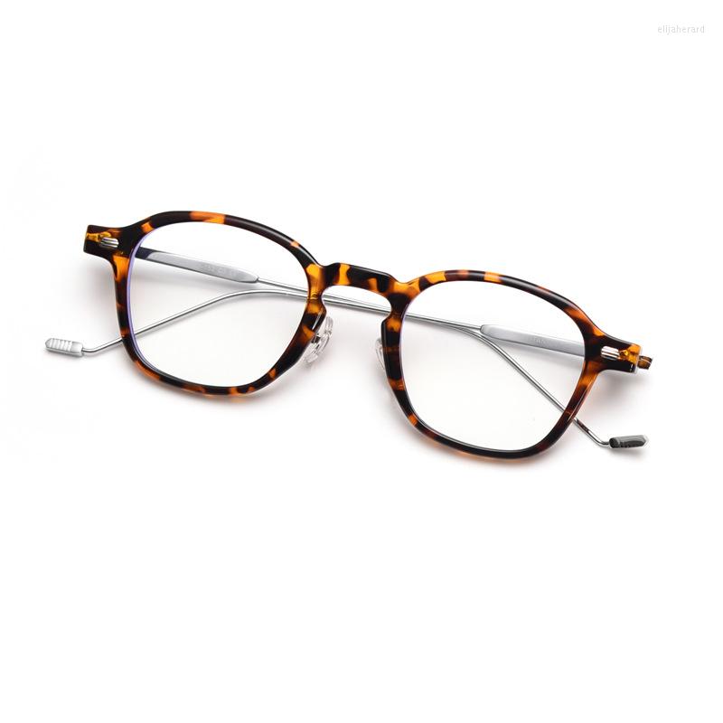 

Sunglasses Frames High Quality Retro Glasses Men's Anti-blue Light Computer Titanium Feet Transparent Round Female Brand Design TR90