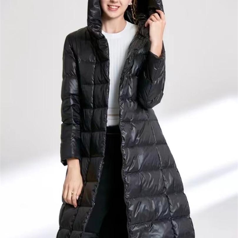

Womens Down Parkas Long Winter Coat Women Black Thick Loose Parkas Casual Cotton Padded Coat Female Elegant Solid Warm Jackets Outerwear 220902