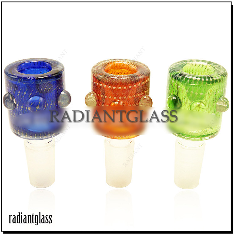 

Accessories Heady Colored bowl originality Bong smoking Bowls 14mm 18mm male Joint Thick Glass tobacco Bowls for Water Pipes Oil Rigs