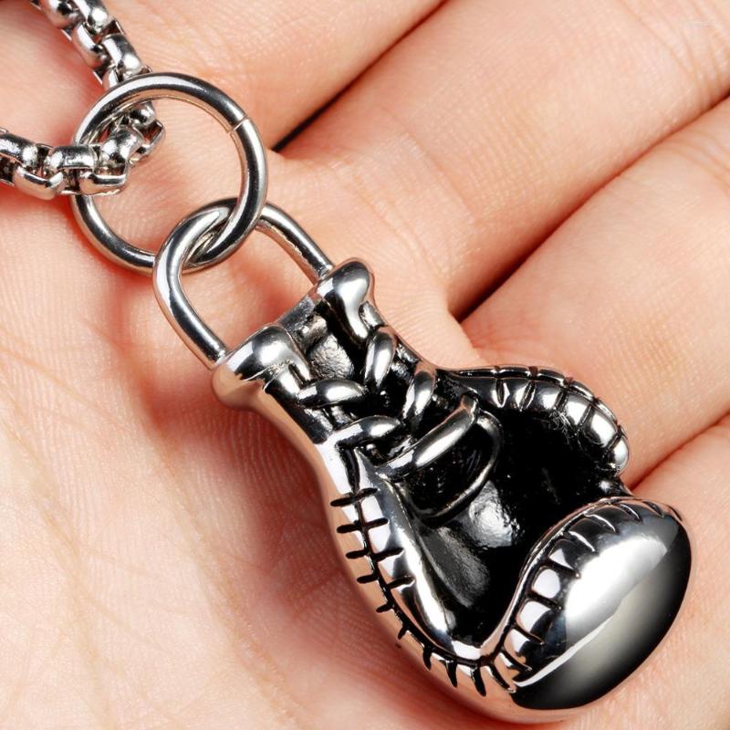 

Pendant Necklaces Boxing Glove & Pendants Silver/Gold Color Stainless Steel Fitness Sport Men Jewelry