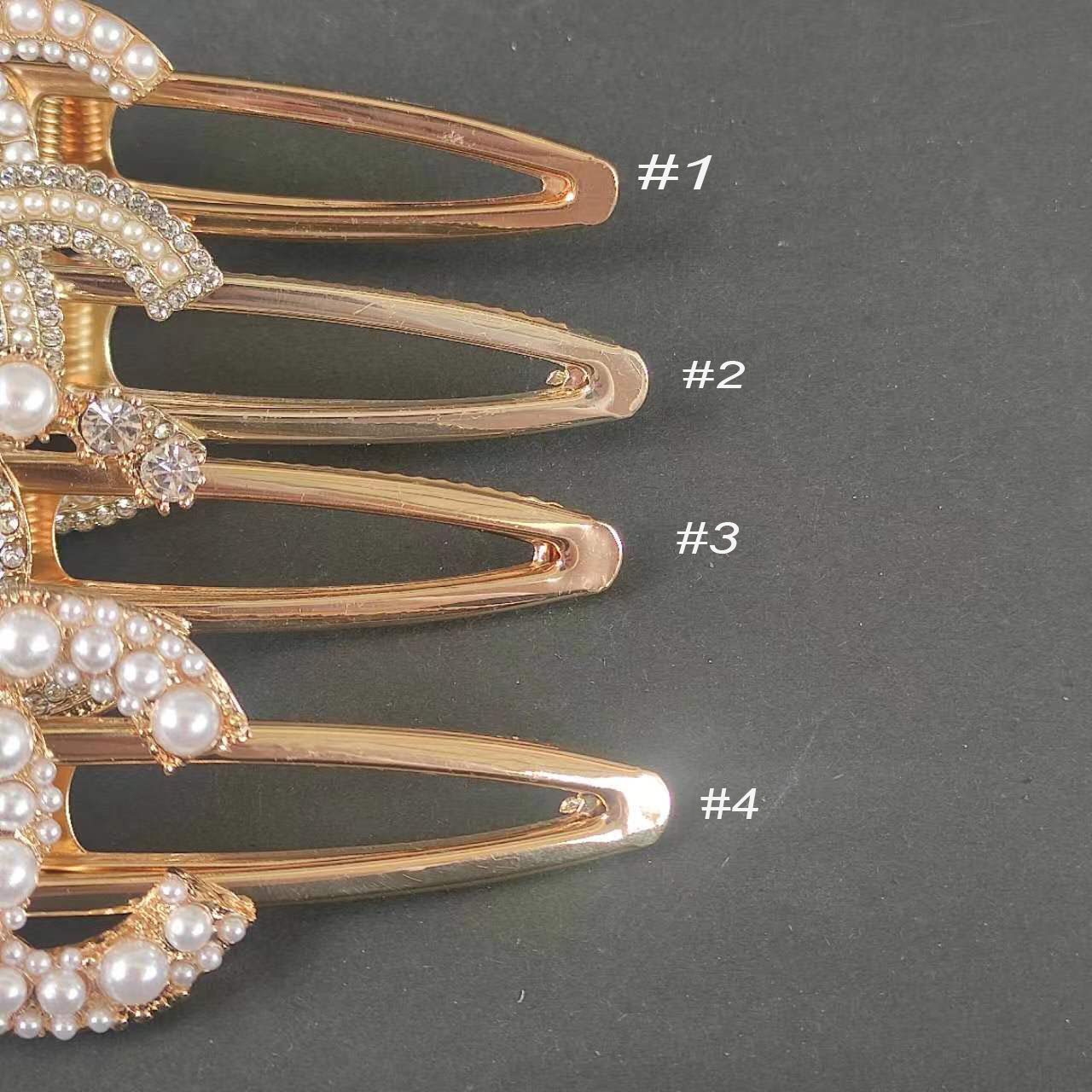 

Fashion pearls rhinestone metal hair clips Classic c hairpins selection accessories
