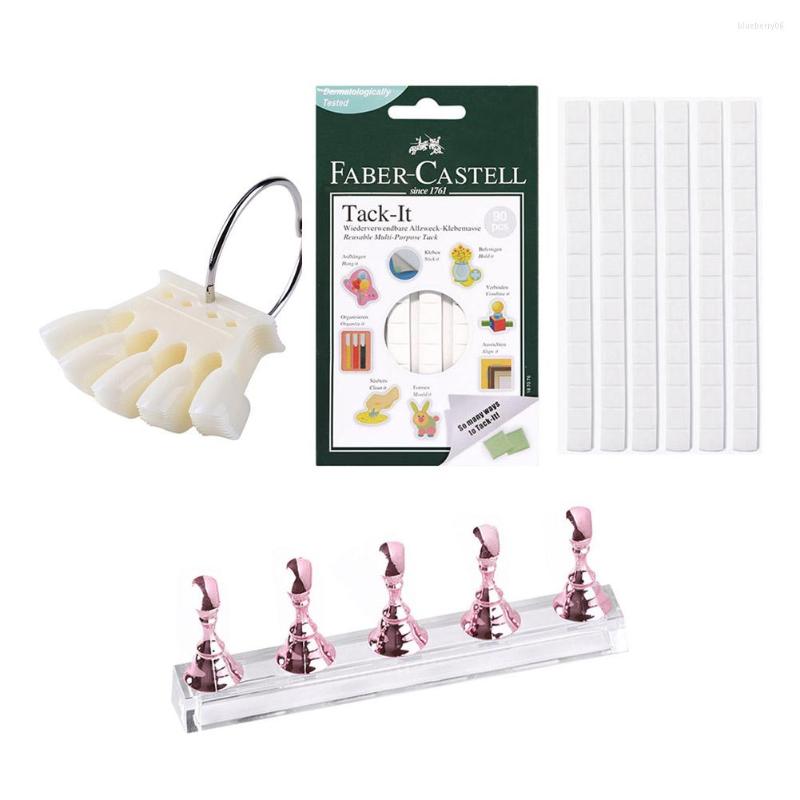 

Nail Art Kits 1 Set Magnetic Holder Practice Display Stand Acrylic Crystal Showing Shelf Tool For Home Salon Polish