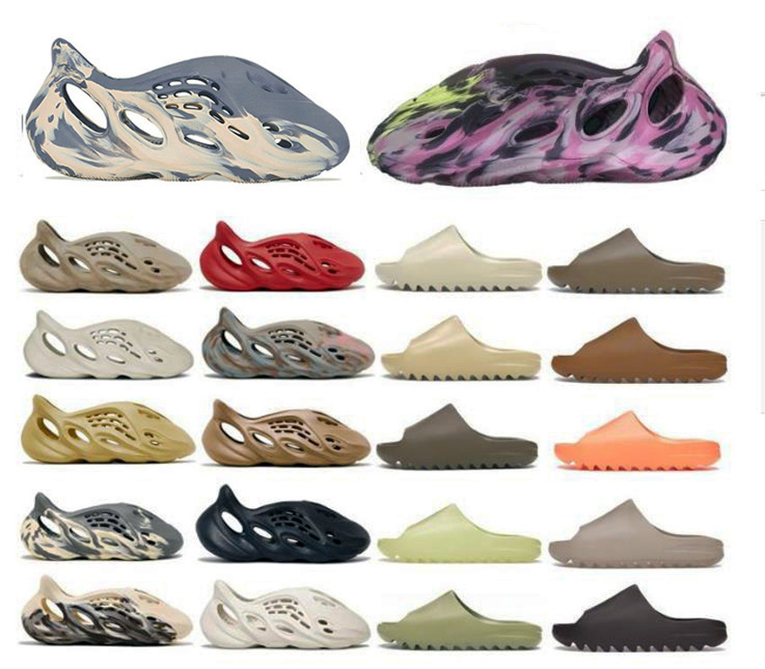 

Sandals Slides Sneakers Shoes Fashion Trainers Slider Foam Runner Slippers Graffiti Bone White Resin Desert Sand Rubber Summer Designer Beach Size Eur36-47, Sky blue