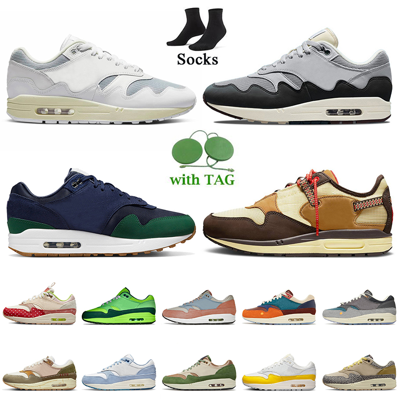 

With Socks 2022 Patta 1 OG Running Shoes Cactus Jack 1s White Black Safari Cobblestone Tour Yellow Women Mens Trainers Blueprint Blueprint Wabi Sabi 87 Sneakers EUR 47, C47 white red 36-45