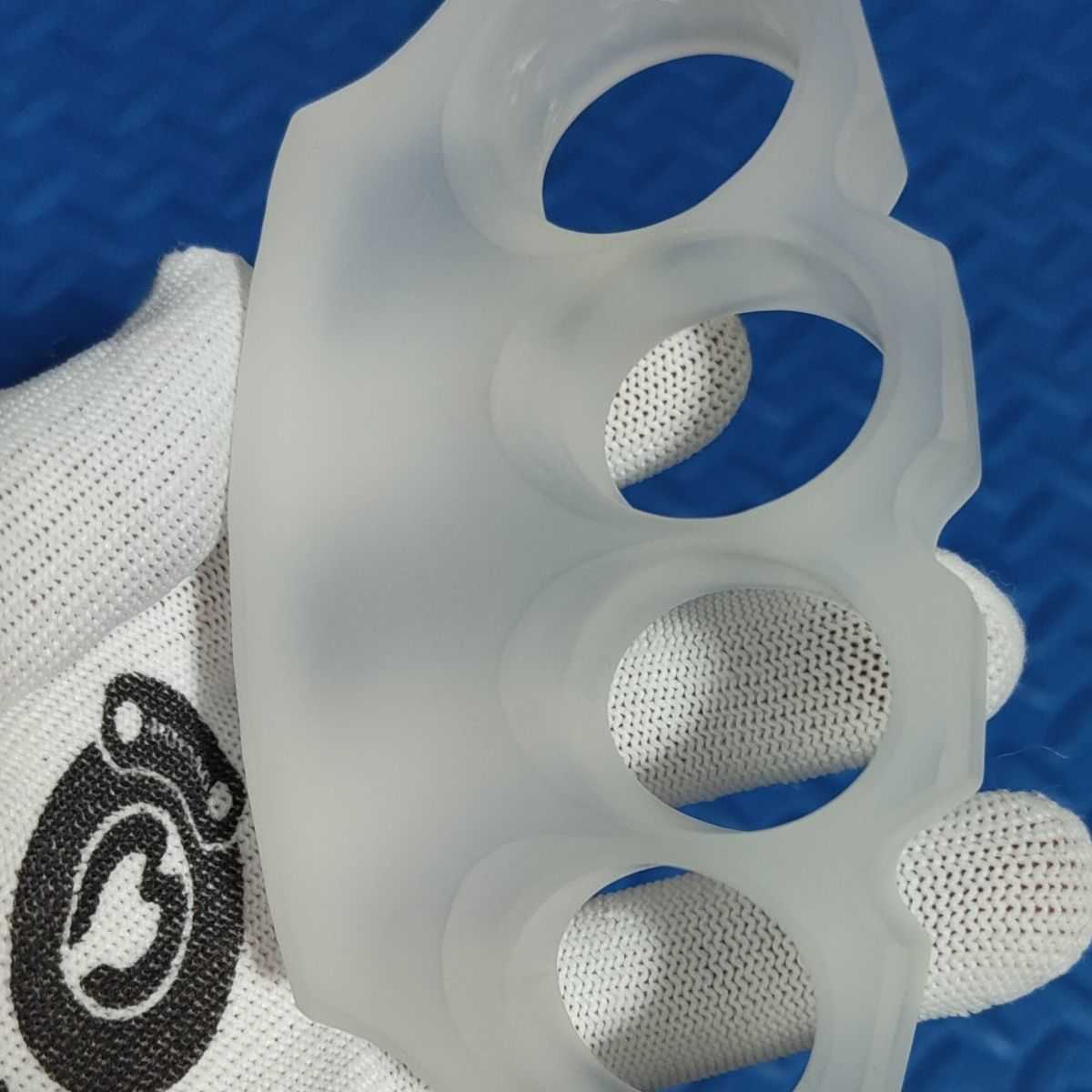 

Other Fashion Accessories 25mm Thick Frosted Finger Tiger Four Hole Hand Brace Necessary for Self Edc Defense Weighing 113g HE0P