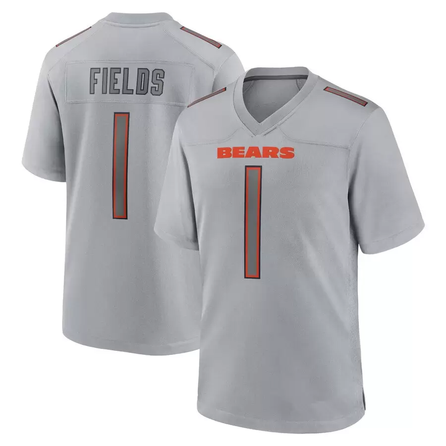 

Jersey Justin Fields #1 Chicago''Bears''MEN Atmosphere Fashion football Silver''nfl