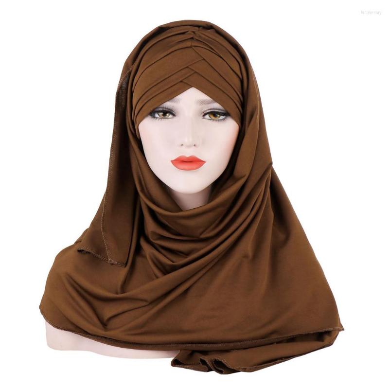 

Ball Caps Women Scarf Hat Wrap Muslim Shawl Cap Turban Ruffle Baseball, White