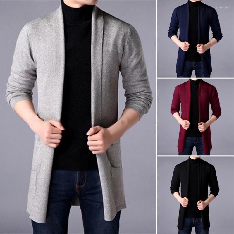 

Men's Sweaters Winter Coat Skin-friendly Sweater Anti-shrink Slim Simple Knitted Solid Color, Black