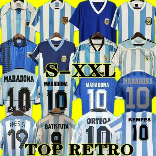 

Retro Argentina Soccer jersey Maradona 1978 1986 2014 classic 96 97 1994 1998 NEWELLS OLD BOYS vintage Football Shirt MESSIs RIQUELME CRESPO TEVEZ ORTEGA BATISTUTA