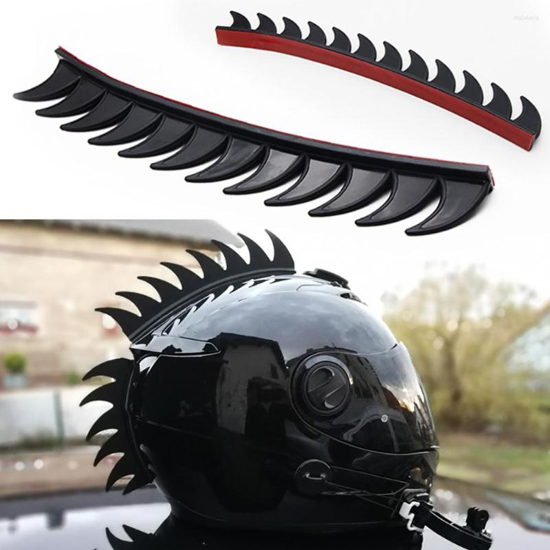

Motorcycle Helmets Reflective Motocross Mohawk Biker Helmet Mohawks Spikes Cockscomb Dirt Sticker Decoration, Red