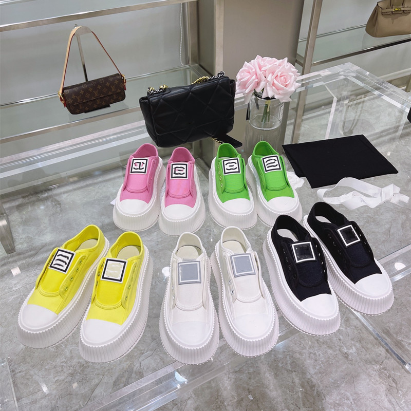 

Top Luxury Women Flats Canvas Shoes Brand High Quality Casaul Ladies Summer Fashion CrennPink Shoes Multcolor Zapatos De Mujer, As pic