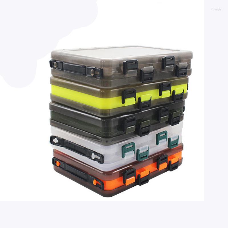 

Fishing Accessories Markdown Sale Double Sided Tackle Box Gear Plastic Storage Organizer 14 Compartments
