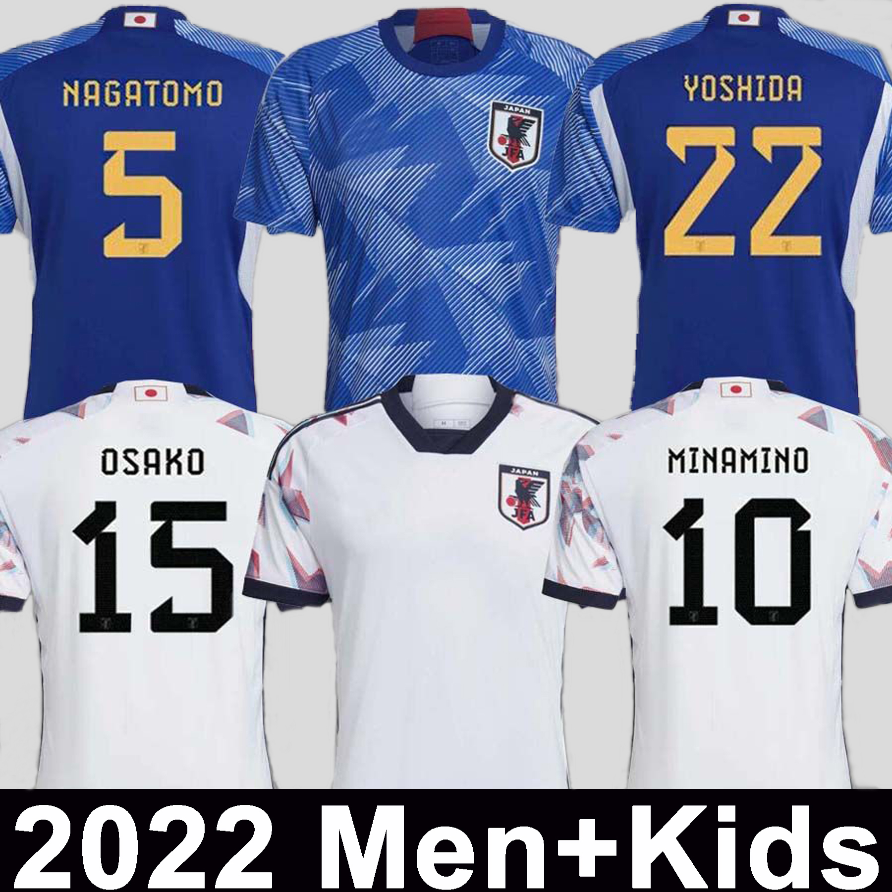 

Japan 2022 Soccer Jerseys WOMEN MEN KIDS KIT Fans Player version MINAMINO MITOMA ENDO YOSHIDA ITO GAKU 2023 Japanese uniforms 22 23 Special Collection Football Shirt, 22 23 home kids