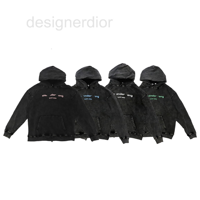 Sweat-shirts pour femmes Sweathirts High Version Mode Aw King Foam Letter Wash Water Used Hommes et femmes Top Msag