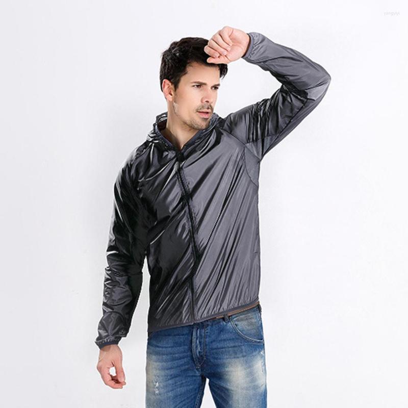 

Racing Jackets Men Sun Protection Hooded Waterproof Quick Dry Outdoor Cycling Climbing Anti-UV Ultra Light Coat Clothing