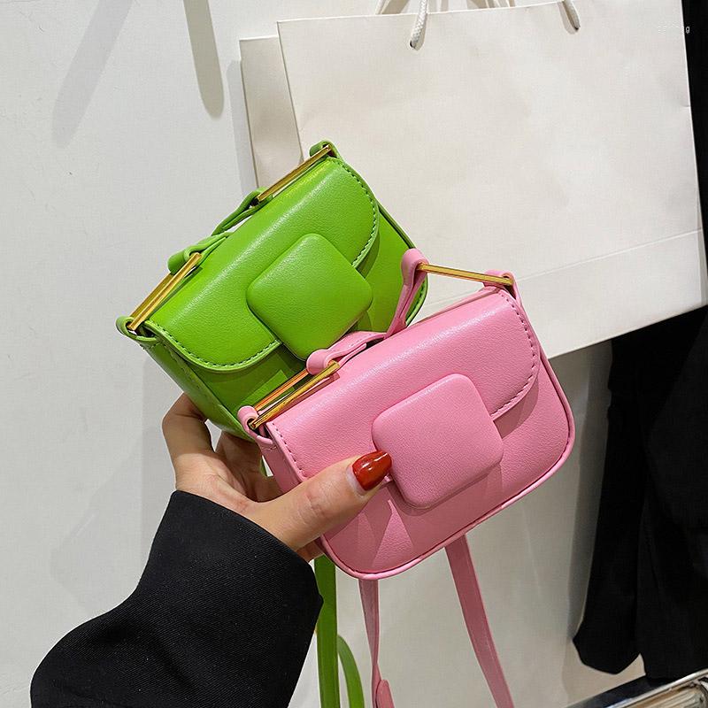 

Shoulder Bags Mini PU Leather Flap Crossbody For Women 2022 Fashion Candy Small Bag Brand Designer Handbags And Purse Tote, Black shoulder bag