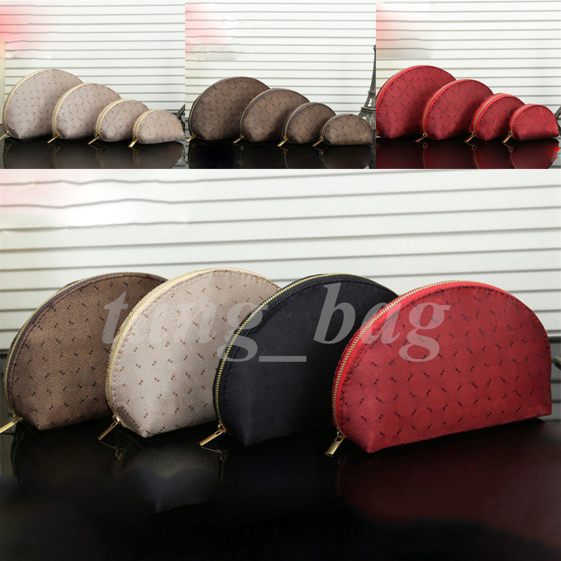 Designers 4pcs Cosmetic Bags Fashion Letter Pattern Makeup Bag Women Toiletry Travel Pouch Ladies Purses