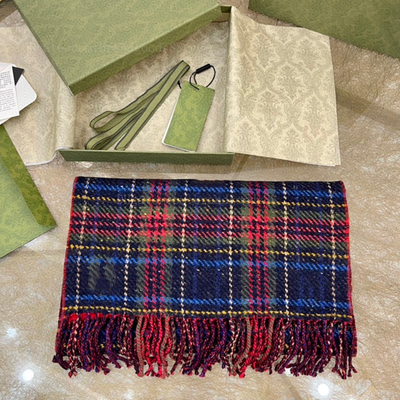 

Top quality Classic Plaid Long Scarf Jacquard wool Designer shawl for man Winter Lady scarves Skin-friendly Warm Modeling versatile Wool Wholesale