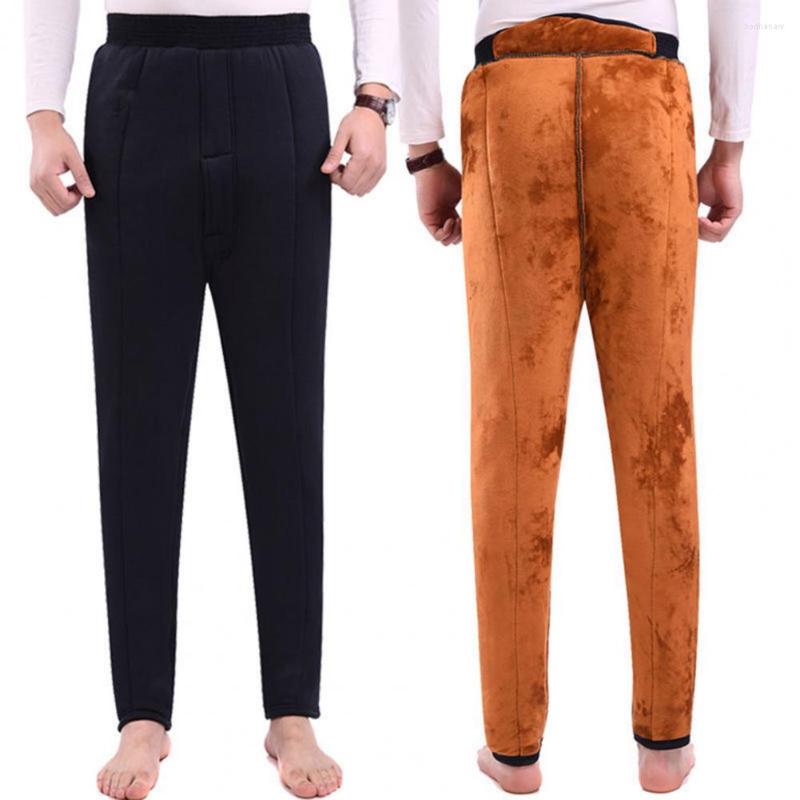 

Men's Pants Autumn Winter Casual Loose Thermals Trousers Male Men Solid Color For Yoga, Navy blue