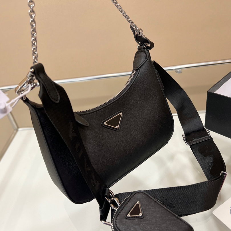 

Fashion Shoulder Bags Top nylon Underarmbags Sports Handbags Bestselling wallet women bags Crossbody bag Hobo purses, Black