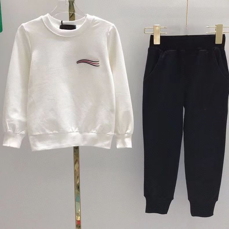 2022 Suits Children Sets Baby Clothe Baby Girls Boys Clothing Fasion 2 Pieces Sweatshirts Sports Pants Kids 100-150cm-image-798185415