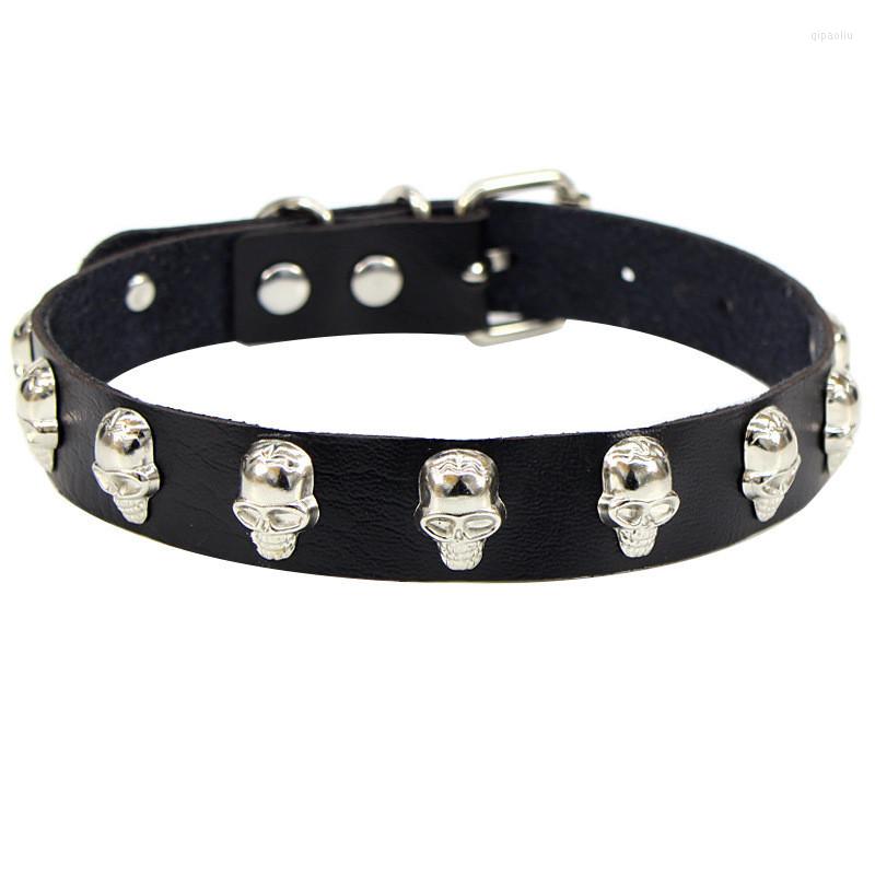 

Choker Fashion Punk Heart Skull Faux Leather Cosplay PU Necklace Skeleton Chocker Neck Halloween Jewelry GIft
