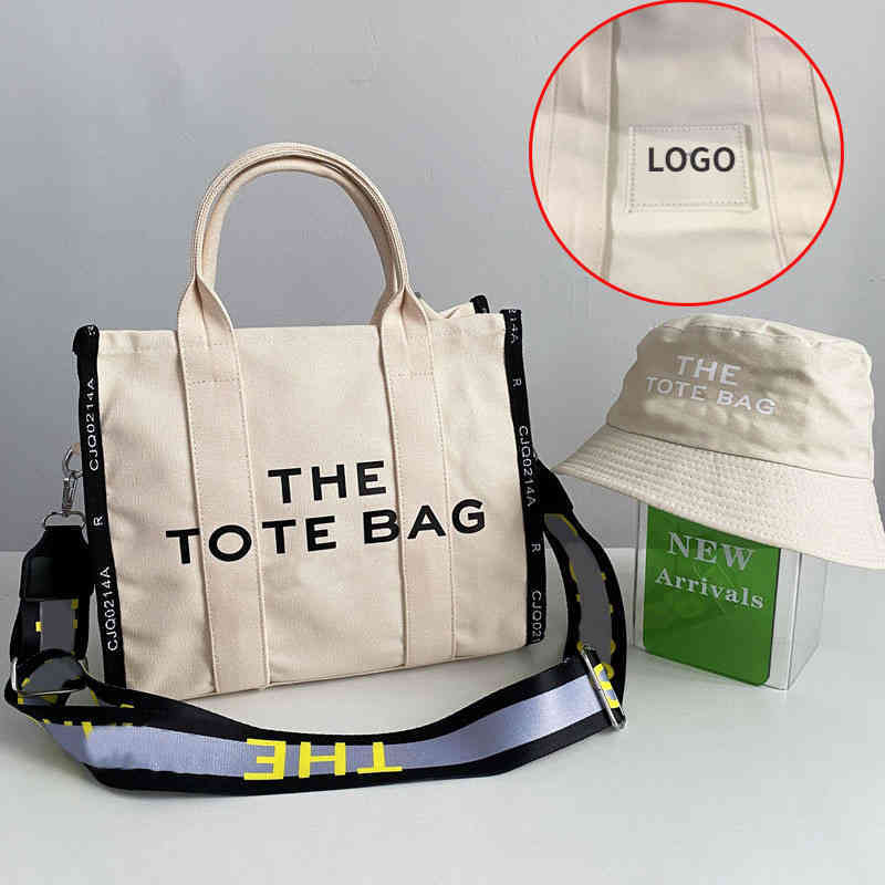 

Totes Marc the Tote Bag Women Canvas Handbag Designer Shopping Designer Shoulder Messenger Beach Handbag Letters on the Back 220803, Marcbag-blue