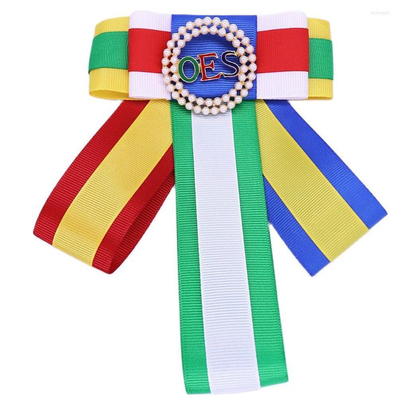

Brooches Design Mix Colorful Ribbon Bow Tie Greek Soror Label Bows Knots Eastern OES Fabric Sorority Outfit Jewelry