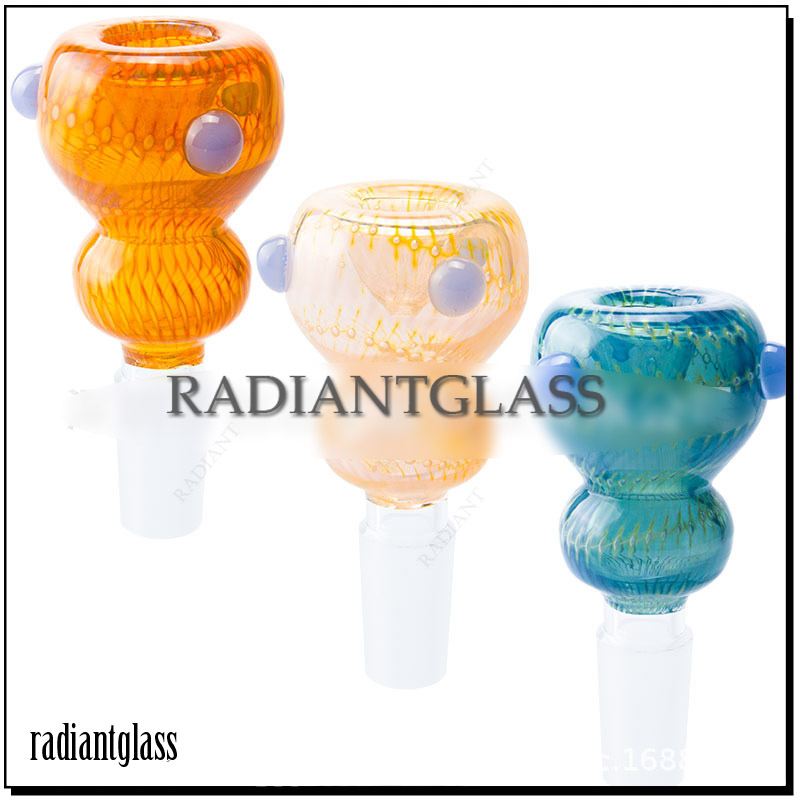 

Accessories Thick Glass tobacco Bowls originality Shape Bong smoking Bowls 14mm 18mm male female Joint G Heady Colored bowl for Water Pipes Oil Rigs