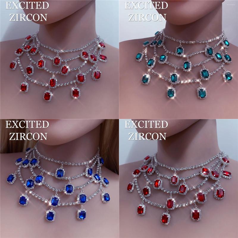 

Choker 2022 Water Drop Exquisite Romantic Necklace Neck Jewelry Women Love Three-color Fashion Luxury Party Ball