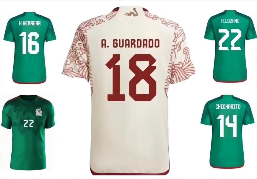

Mexico 22 23 soccer jersey H.LOZANO football shirt dhgate Jesery CHICHARITO RAUL LOZANO WORLD CUP player version 2023 G DOS SANTOS Camisetas de futbol men kids kit sets, 2022 away+patch