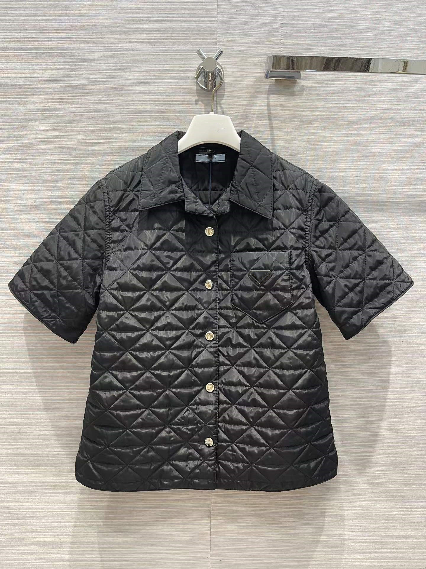 

Women' Jackets 2022 New Autumn Winter Lapel Neck Short Sleeve Designer Coats Brand Same Style Outerwear 0902-13, Black