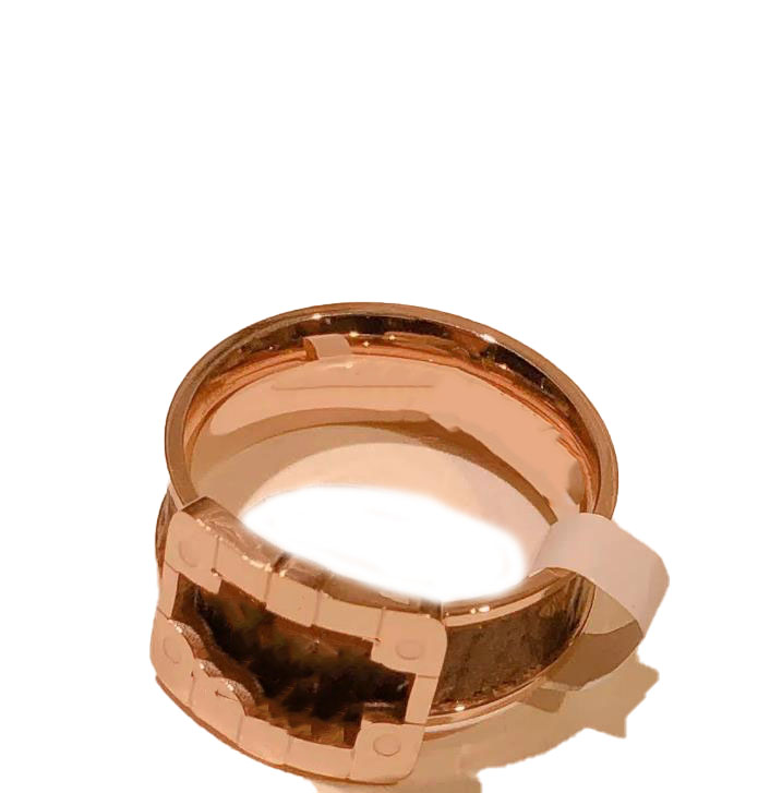

Classic personality fashion presbyopia leather ring designer love rings for women mens luxury engagement nail wedding -1