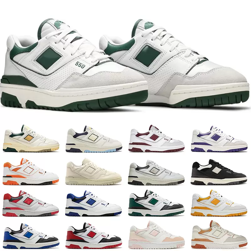 

2022 Men Women 550 Designer Casual Shoes White Grey Natural Green Purple Sea Salt Black UNC Syracuse Red Mens Trainer Sneaker, 24