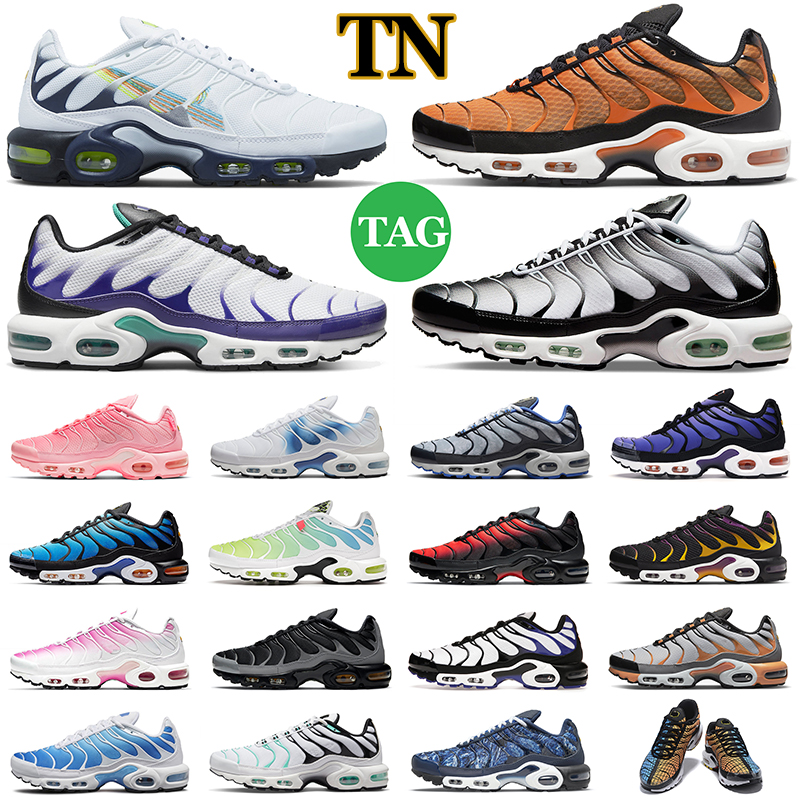 

Discount tn 3 plus running shoes tns men women Triple White Greedy Spray Paint Red Black Graphic mens trainers outdoor sports sneakers, 40-46 grey red combo