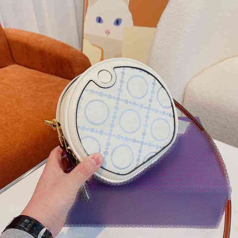 

TBbag 3 Style Bags Shoulder Tote Round Women White Handbag Genuine Leather Designer Luxury Crossbody Female Purse 220411