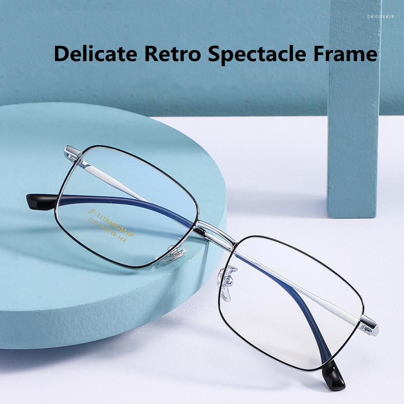 

Sunglasses Frames Pure Titanium Glasses Frame Men Square Eyewear Male Classic Optical Prescription Myopia And Hyperopia Eyeglasses Gafas