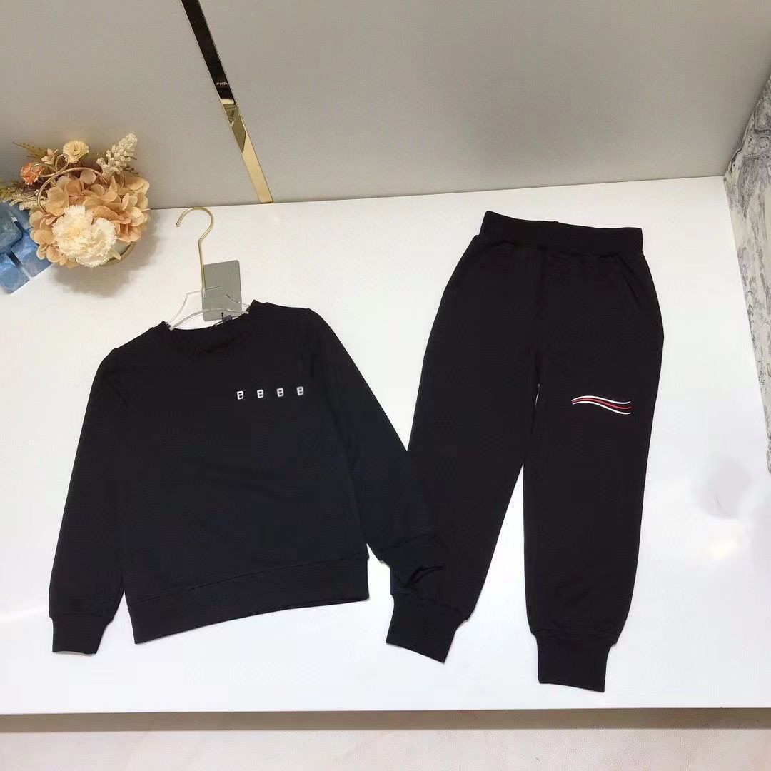 Clothing Sets New designer brand 2-10 years old Baby boys girls kids Suits 2023 Spring and autumn children sweater Tops cotton Tees kids 2 colors-image-798186010